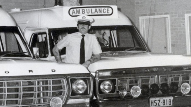 A photo from 1980 of Queanbeyan Paramedic Ray Willis