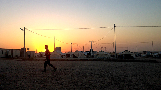 A refugee camp in Iraq